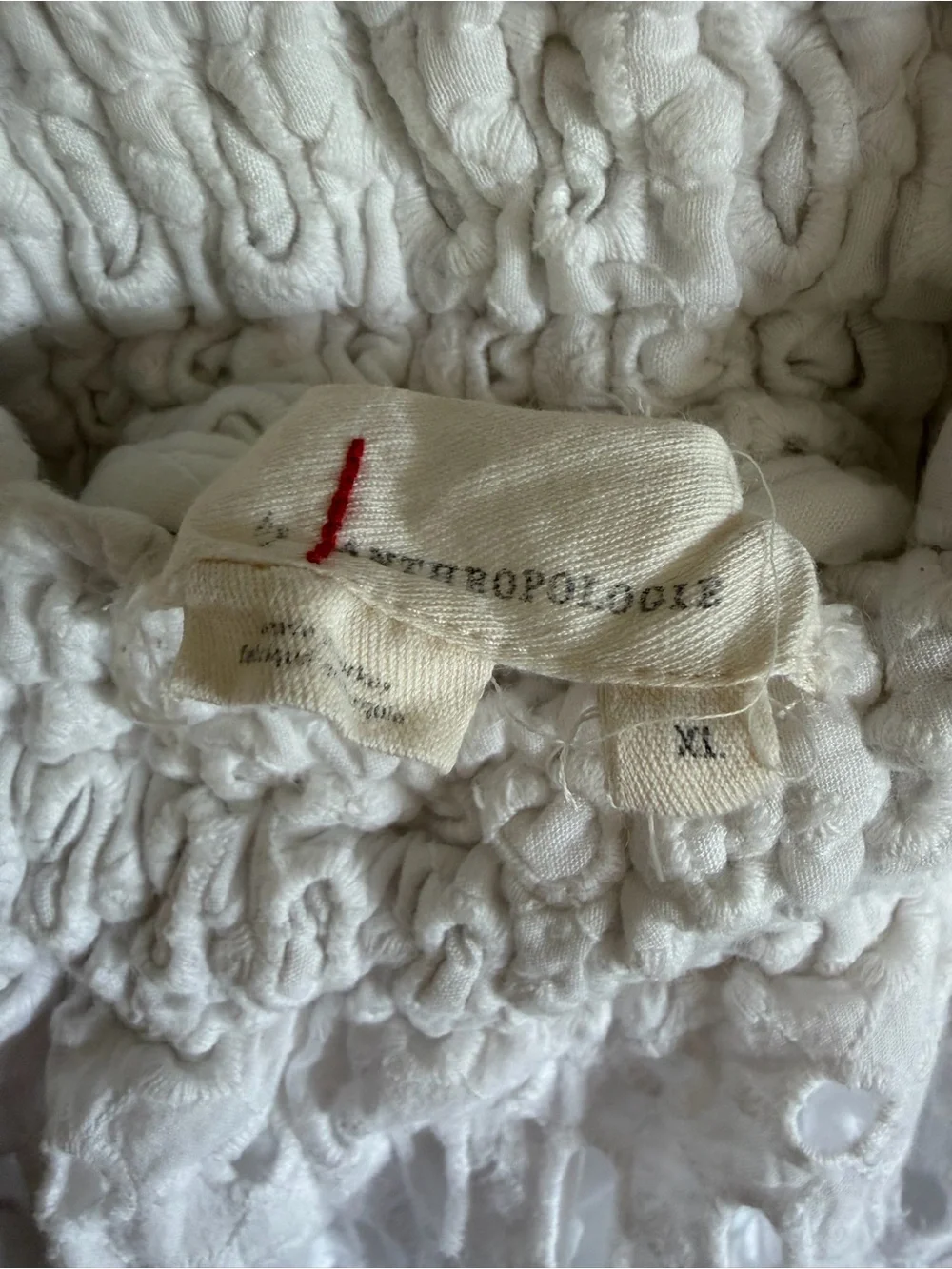 Anthropologie White Eyelet Maxi Skirt - Picture 6 of 8